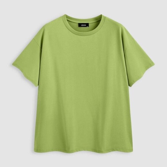 Cider - Women's, Cotton Oversized Tee, Curve & Plus - Green. Size: 3XL. NIB - Picture 6 of 11